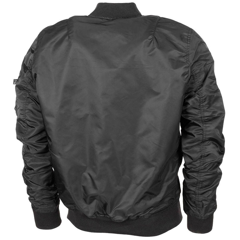 U.S. Military Style Jacket Airforces Crew Uniform Bomber Ma1 Windproof Black New