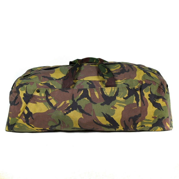 Äkta holländska armé DPM Woodland Weekend Bag Carrier Pouch Pack Duffel ryggsäck