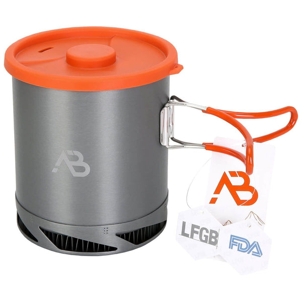 A.blochl AB-X6 1Liter Pot Camping vandring Trekking Fast Heat Aluminium Grey New New New New