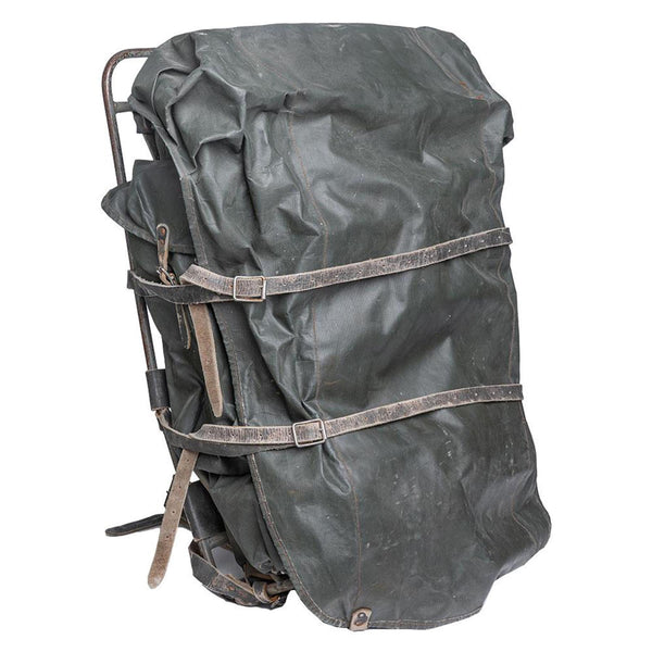 Original finsk militär ryggsäck inramad vattentät stor ryggsäck 100l vintage