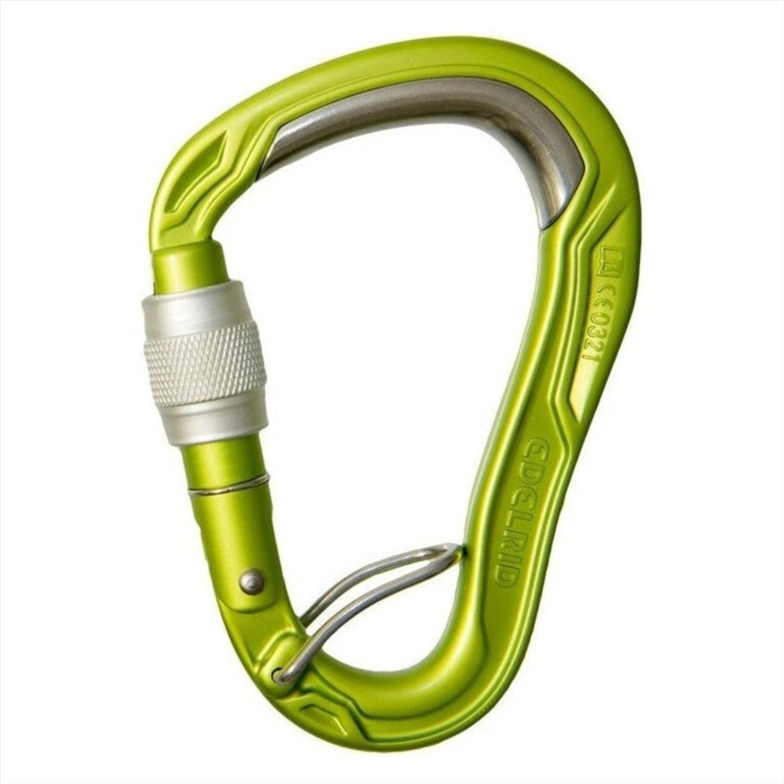 Edelrid HMS Bulletproof Skruv Karbinhake Wrap Ring Skiffer Klätterutrustning Grå