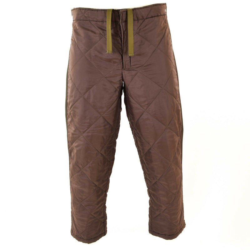 Äkta österrikiska armébyxor foder varmare olivgröna termiska byxor leggings