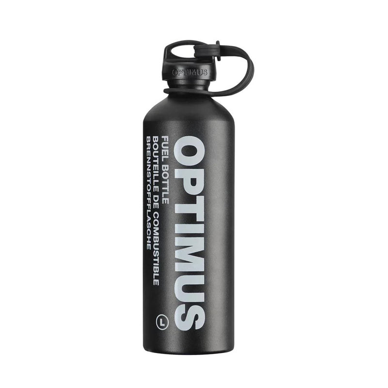Optimus Liquid Fuel Bottle 600 ml 1000 ml Safety Cap Dålig lättvikt svart
