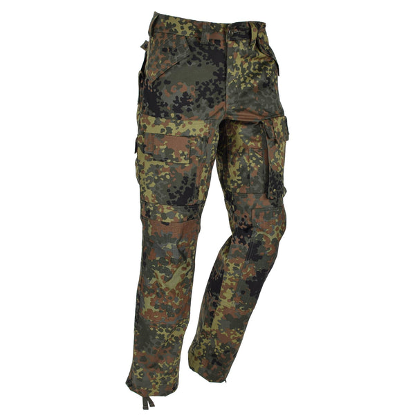 Leo Kohler Army Combat Tactical Pants Flecktarn Camo tvingade lastfältbyxor