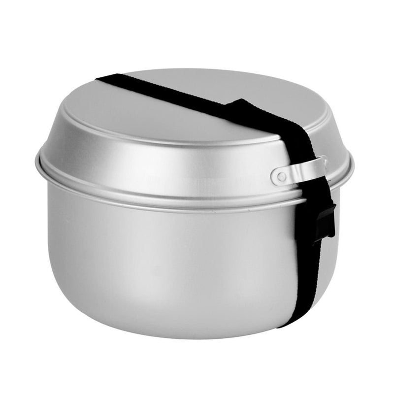 MIL-TEC Camping Cookware Outdoor Camping Cooking Set Pan Pot Kettle Aluminium Set
