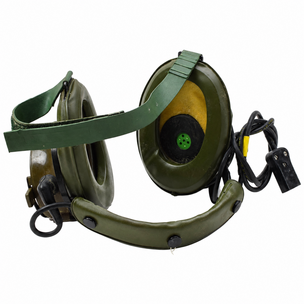 Original brittisk militär Amplivox Aviation Communications Headset Set Vintage