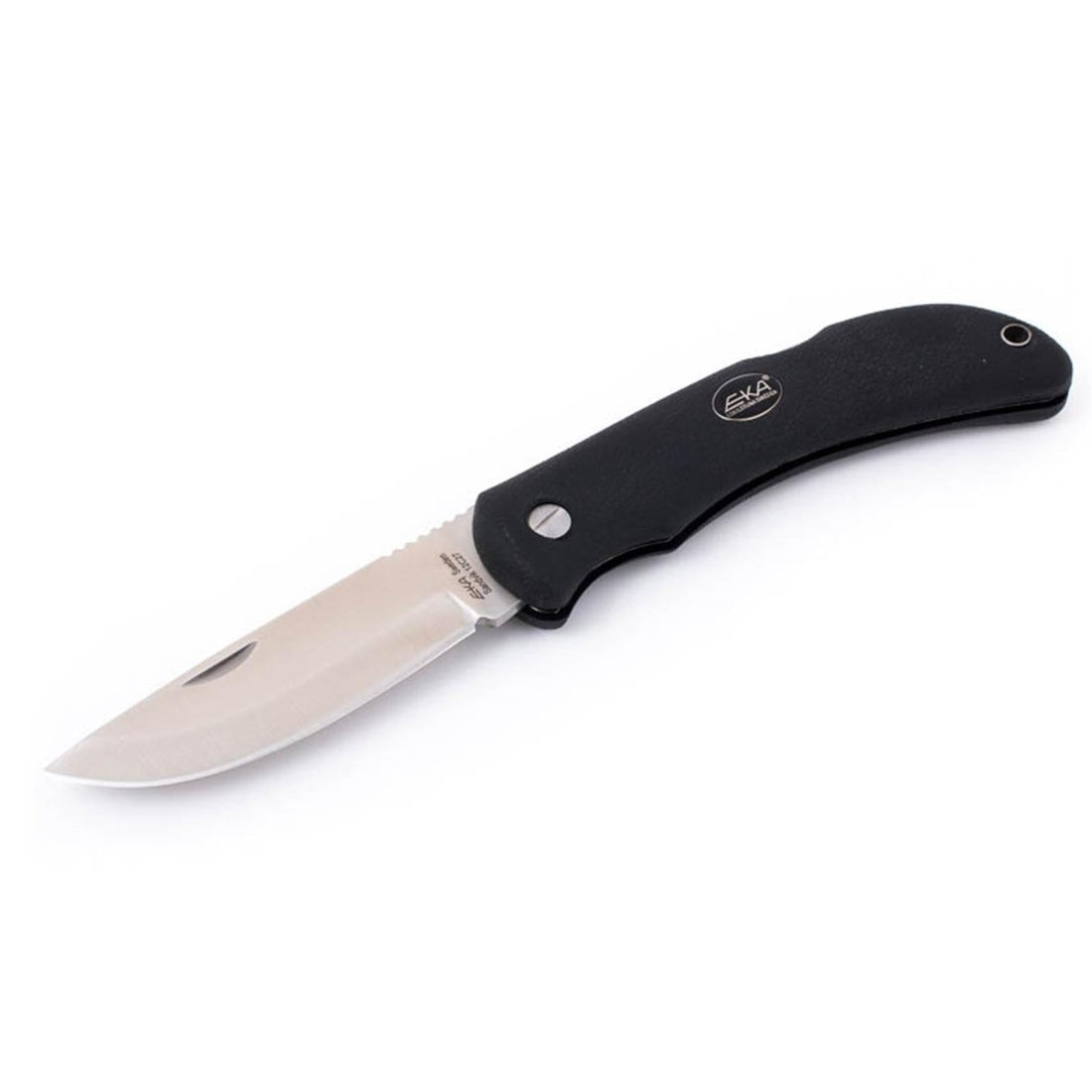 EKA Brand Swede 10 vikbar fickkniv nylonslida 57 HRC stål svart handtag