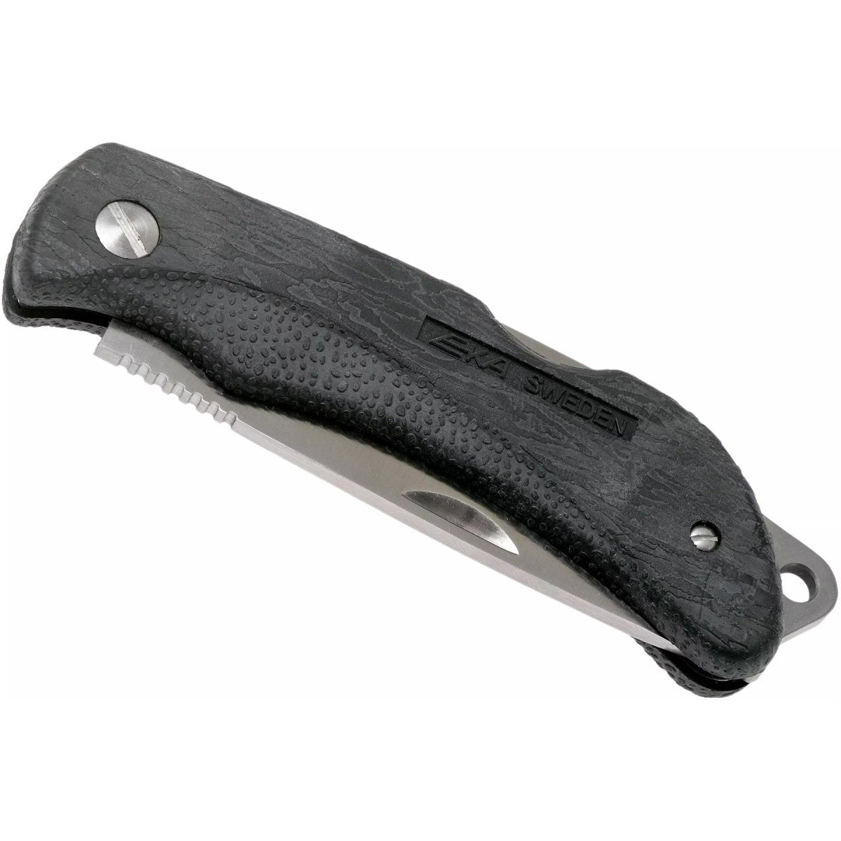 EKA Brand Swede 8 fällbar fickkniv drop point 57-59 HRC stål Proflex handtag