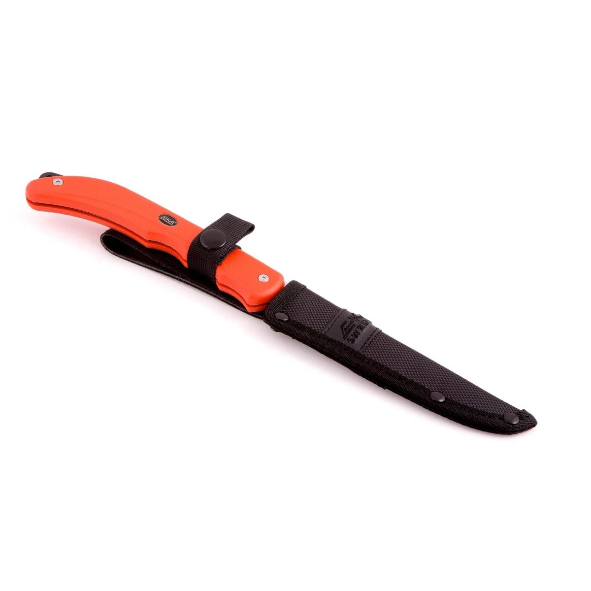 Eka Swedish Filet Knife Duo Gut Open Hook Sailor Tool Rostfritt stål Orange
