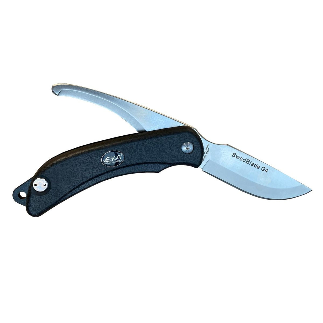 Eka Swedish Knife Swedblade Black Two-Blade Extreme Sharp rostfritt stålverktyg