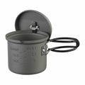 Ebit Lätt kruka 625 ml camping Hårt anodiserad aluminium vikhandtag grå