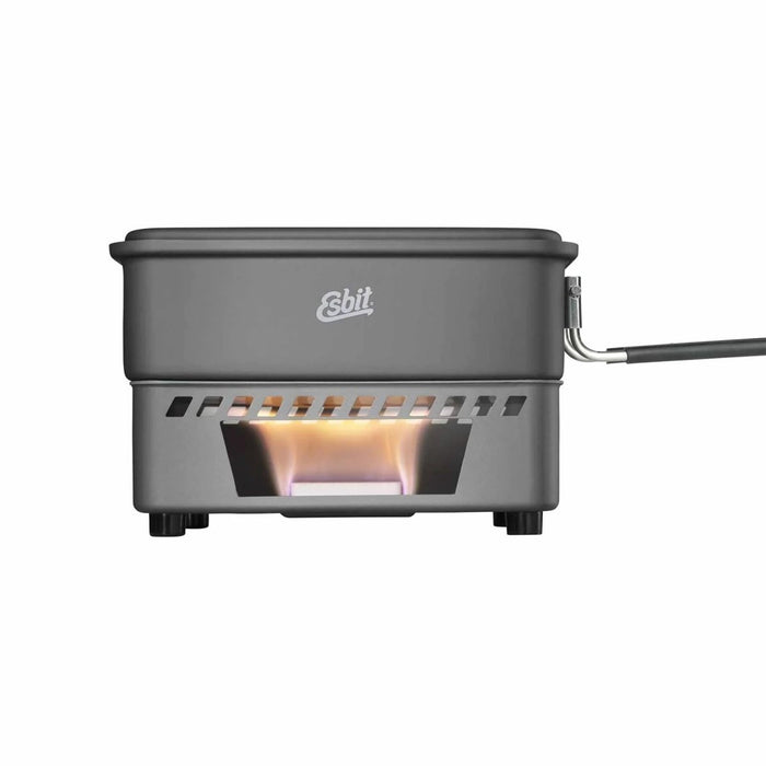 ESBIT matlagningsset för fast bränsle Camping 1100ml gryta hårdanodiserad aluminiumgrå - GoMilitar