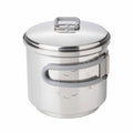 Ebit Solid Fuel Cooking Set Lightweight Stand 585 ml rostfritt stålkruka