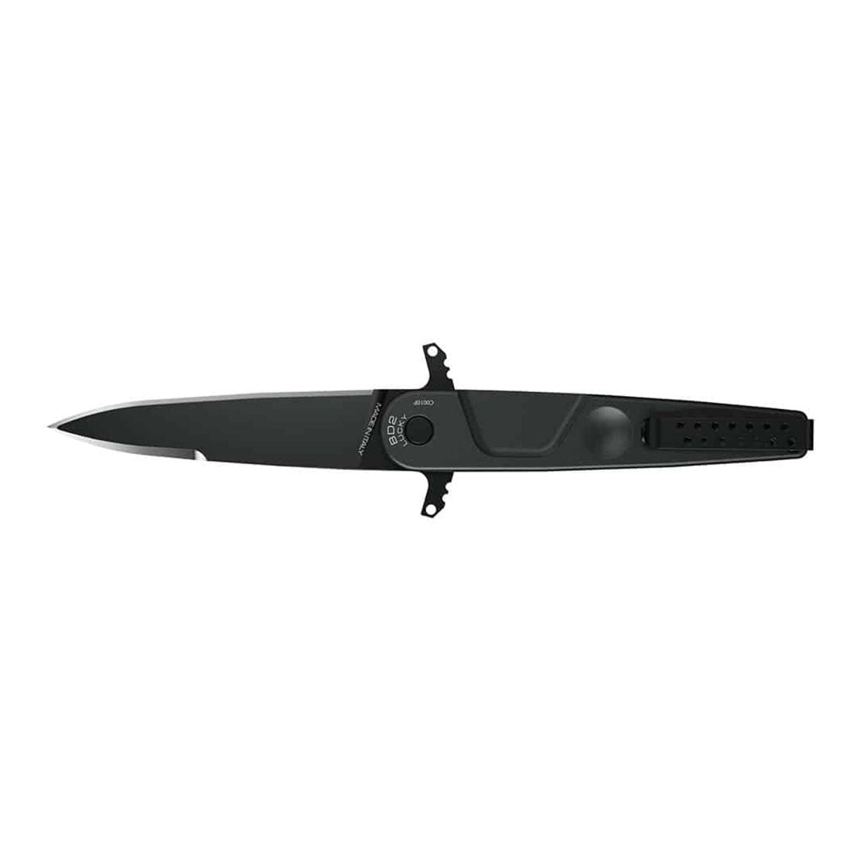 ExtremaRatio BD2 LUCKY BLACK fickkniv Bohler N690 stålblad med slätt kant