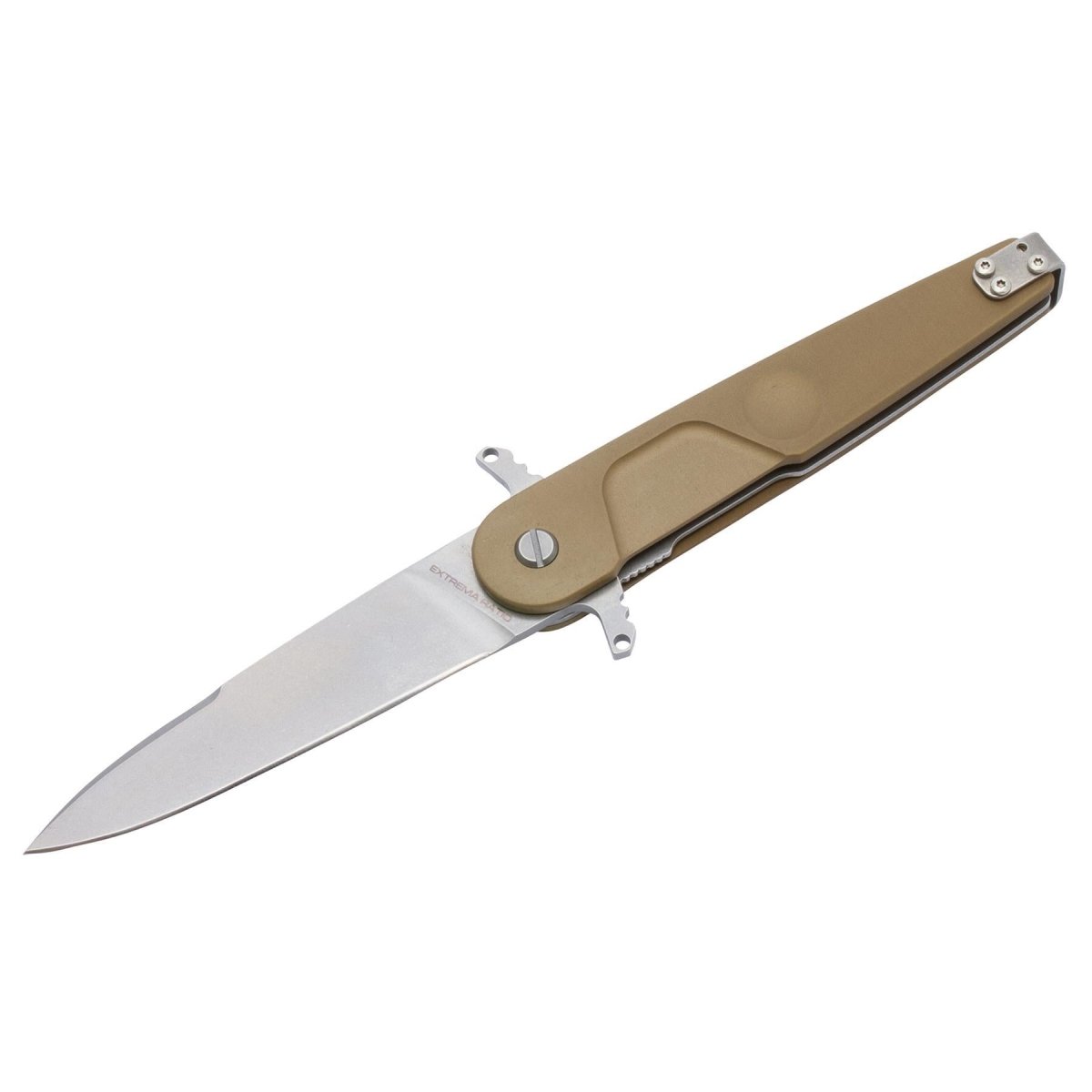 ExtremaRatio BD2 LUCKY DESERT fickkniv Bohler N690 stålblad med slätt kant