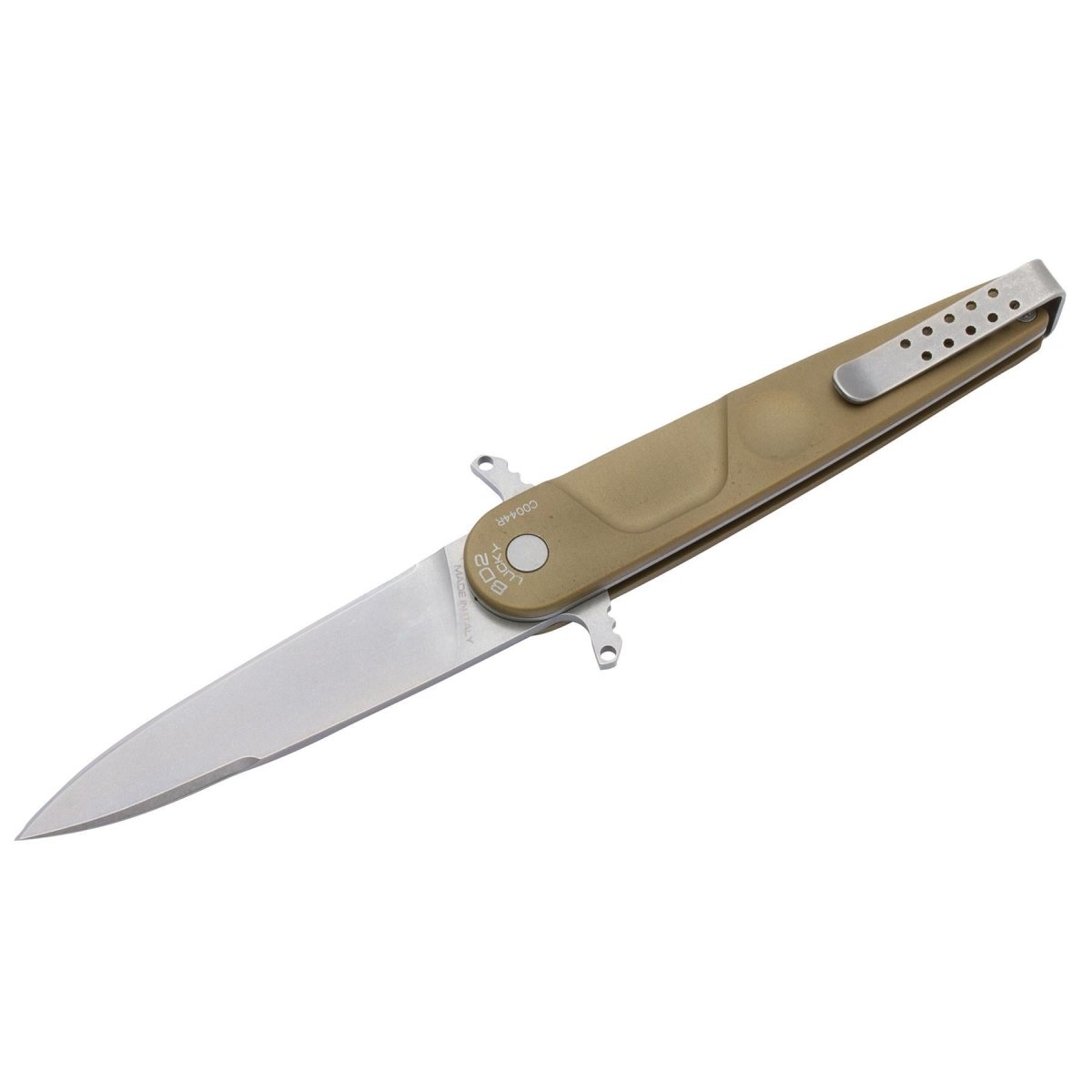 ExtremaRatio BD2 LUCKY DESERT fickkniv Bohler N690 stålblad med slätt kant
