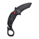 ExtremaRatio NIGHTMARE SVART fickkniv fällbar tanto karambit rostfri N690