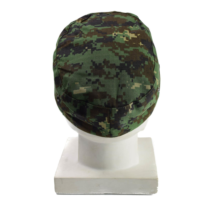 Äkta Guinea Bissau Army Cap Ripstop Jungle Camouflage Military Issue Hat Ny