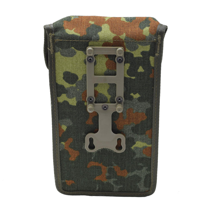 Original tysk militär BW Magazine Pouch Mp2 Small Flecktarn Camo Cordura Ny