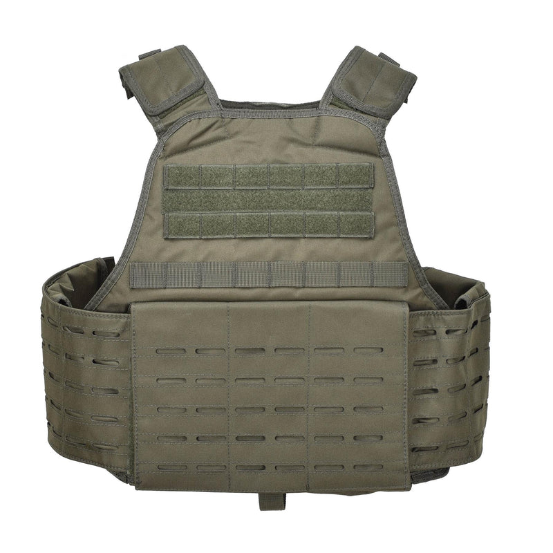 MIL-TEC Laserskuren modulär plattbärare Taktisk strid Vest Molle Olive