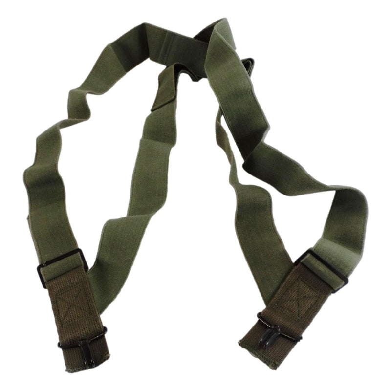 Original U.S. Military M1950 Suspenders byxor hängslen axel sele oliv ny