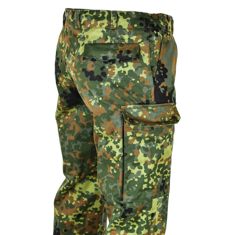 Äkta tyska arméfrågor flecktarn byxor fält strid camo bw byxor nya