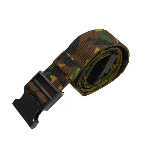 Original holländska arméfält trupper Taktiskt bälte militär webbing skogsny