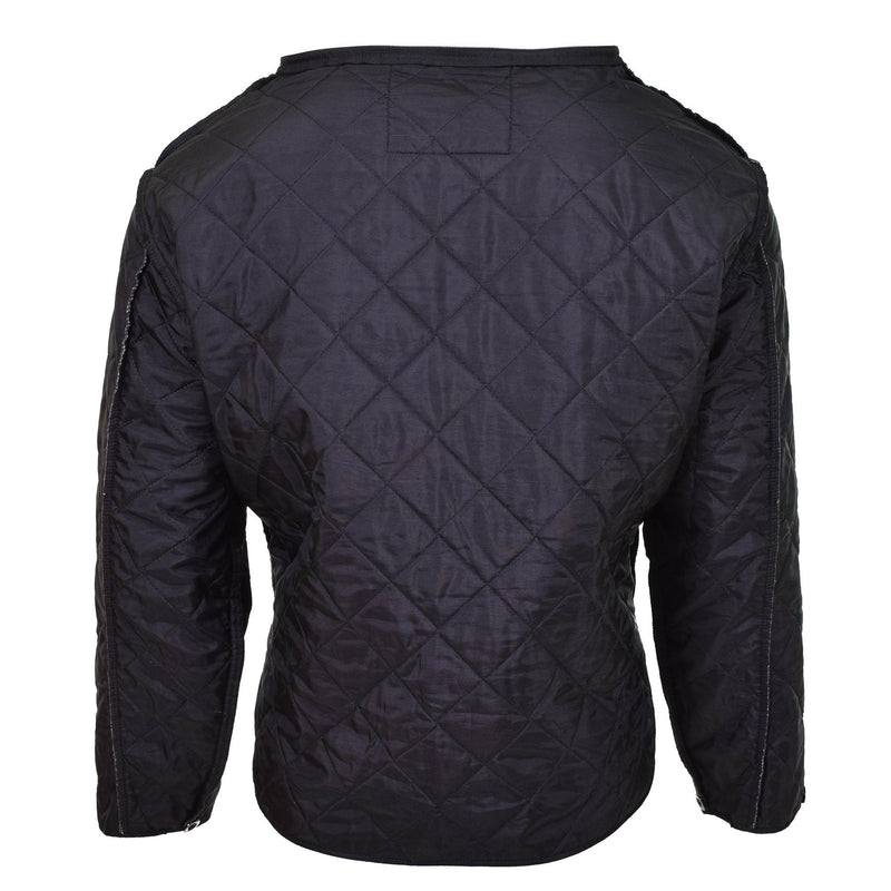 Original Dutch Military Black Liner Winter Warm Thermal Lightweight Quilt Jacket