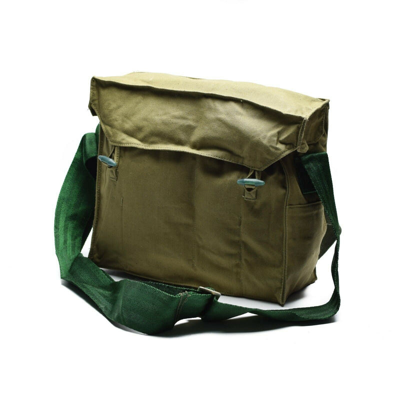 Äkta bulgariska armé Haversack Canvas Khaki Side Shoulder Bag Pack Ny
