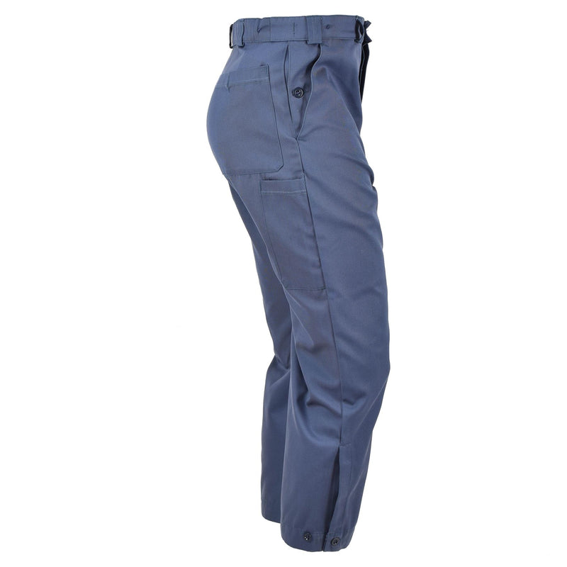 Äkta schweiziska civilförsvarsbyxor Blue Pants Combat Schweiz Military används