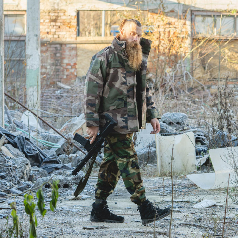 Original italienska militärlastbyxor bekämpa skogsmarkens kamofältbyxor nya