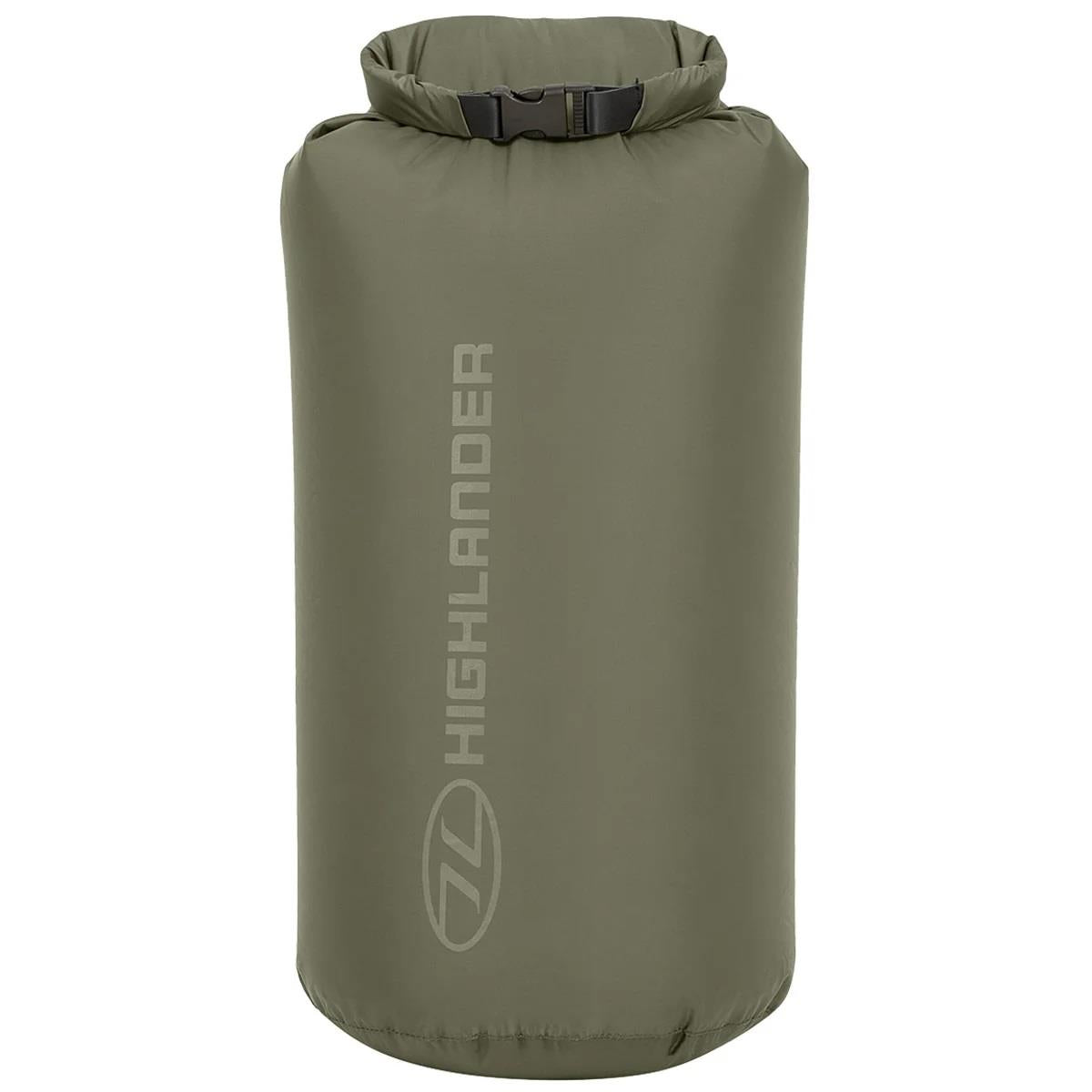 Original Scottish Military Dry Bags 1L–40L Roll Top Quick Release Spänne Olive