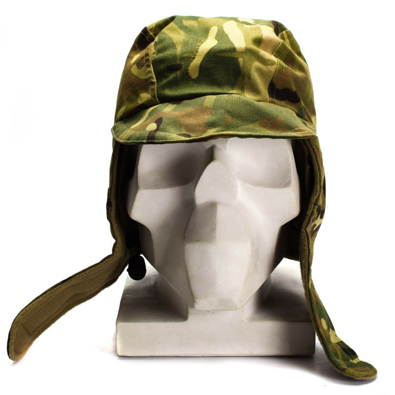 Äkta brittisk armé mtp camo vattentät gore tex cap fodrad kall väderhatt ny