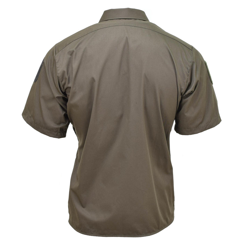 Original Österrikisk arméskjorta M65 Lätt strid Kort ärm Olive BDU NYTT
