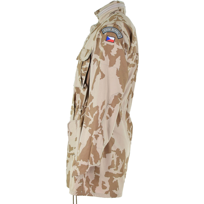 Original tjeckisk armé parka vindtät jacka bdu öken camo militäröverskott nytt