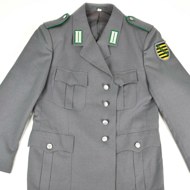 Äkta tysk arméklänning jacka grå formell uniform ny