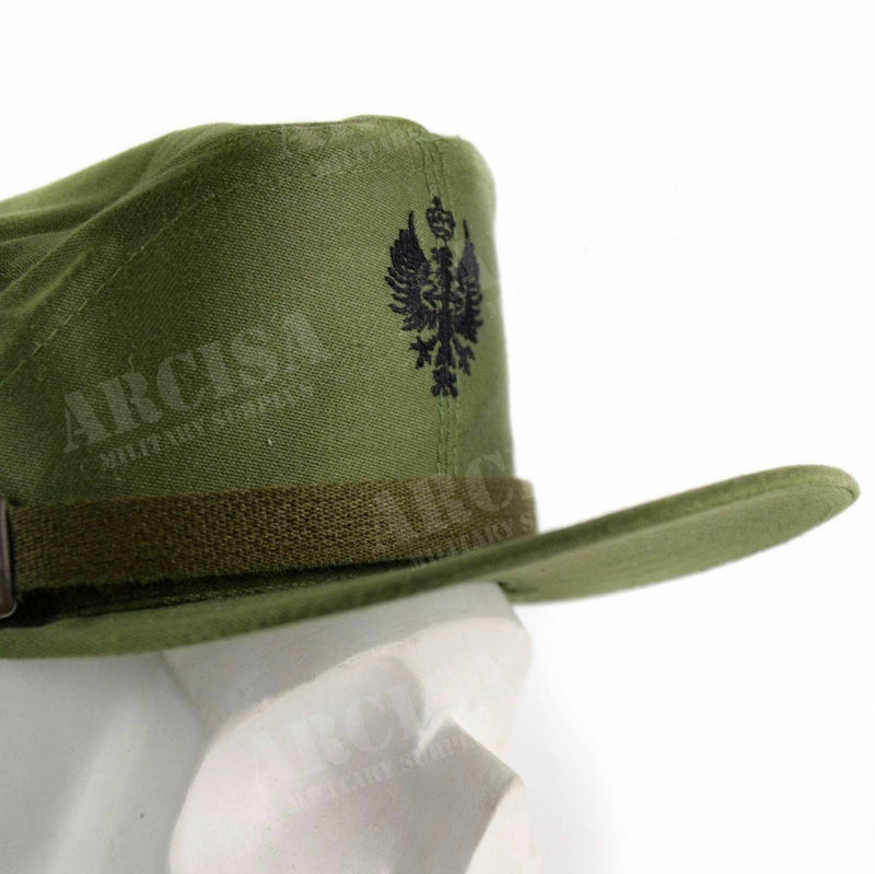 Original Spanien Spanisk militär Visor Cap Army Navy toppade hatt olivgrön