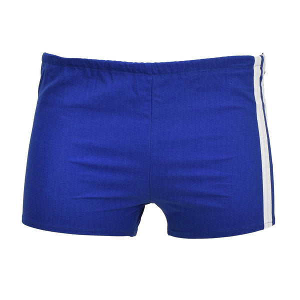 Original tjeckiska militärblå korta sportshorts män elastiska midja nya