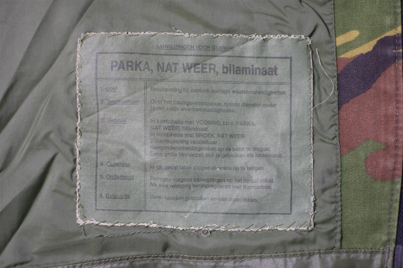 Äkta holländska arméjacka Combat DPM Goretex vattentät kamouflage överskott Parka