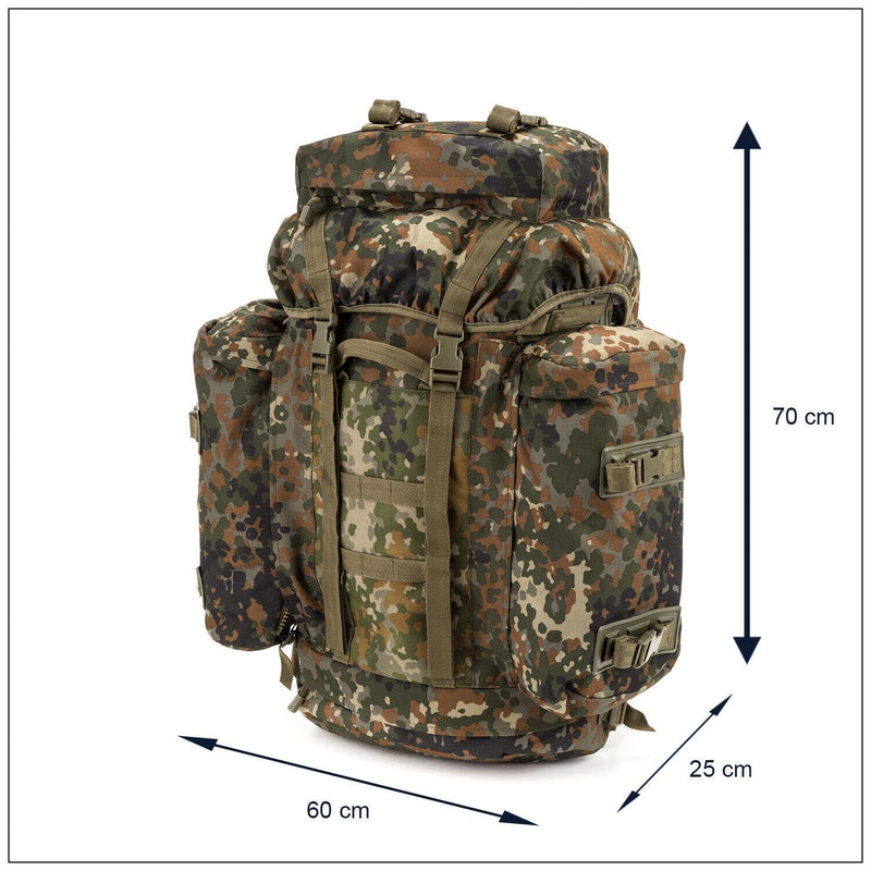 A.Blochl BW Mountain Trekking Rucksack Camping Stor ryggsäck Flecktarn Camouflage