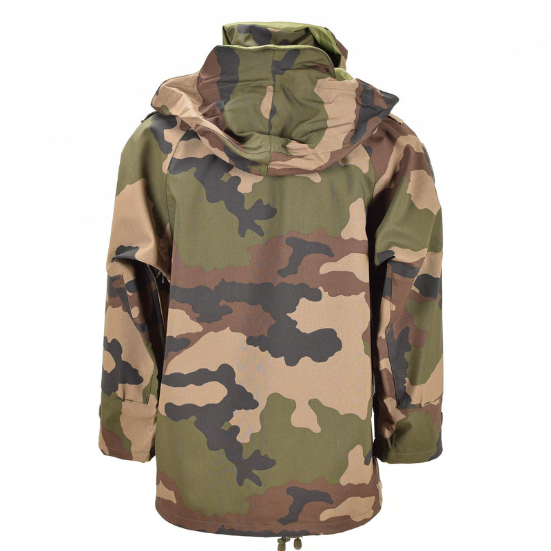 Äkine French Army Waterproof Trilaminate Jacket Camo Goretex Hooded Rain Parka