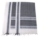 MFH Shemagh Scarf Klassisk Tactical Cotton Desert Wrap Svart Vit