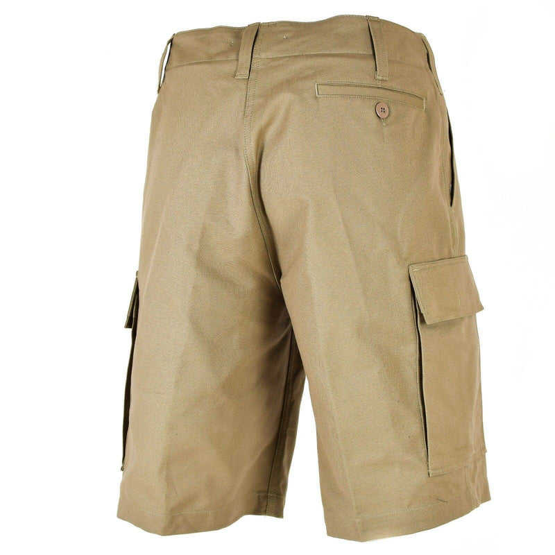 Äkta tyska arméfrågor Molskin Shorts Hållbar last Summer Khaki Beige New