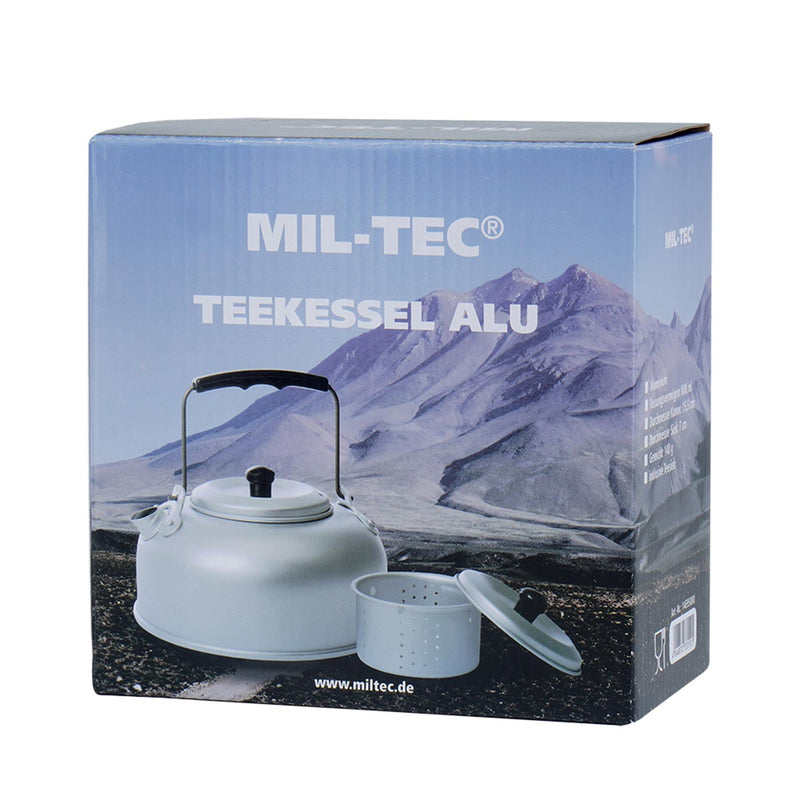 Mil-tec teakettle aluminium lätt 800 ml camping utomhus vattenkokare