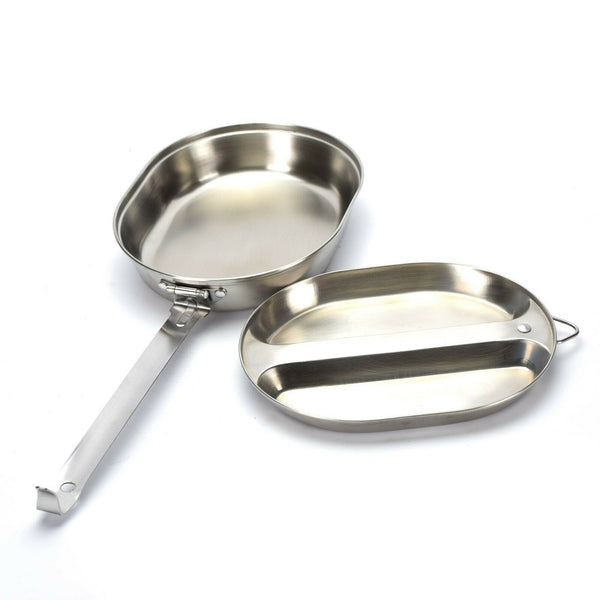 US Army Mess Kit rostfritt stål Militära mess tins us stil äta redskap nya