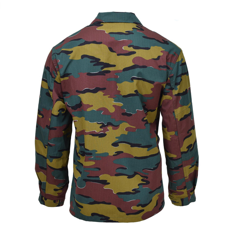 Original Belgian Army Field Combat Shirts Ripstop BDU Jigsaw Troops Jacket Ny
