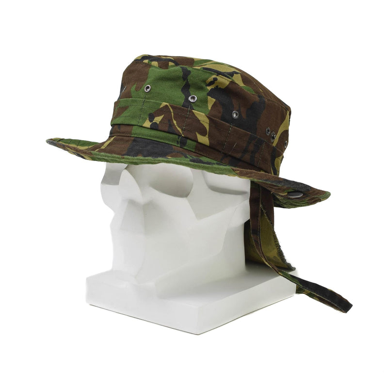 Original Dutch Military Panama Hat Neck Flap Tactical DMP Boonie Cap Surplus