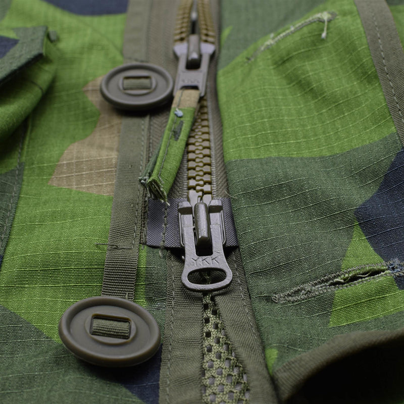 Tacgear Brand Military Style Ripstop Commando Smock Jacket Splinter Camo Fullzip