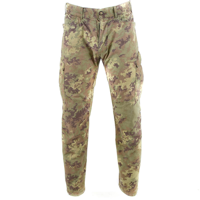 Äkta italienska armé rip stop öken vegetato camo byxor bekämpa fältbyxor