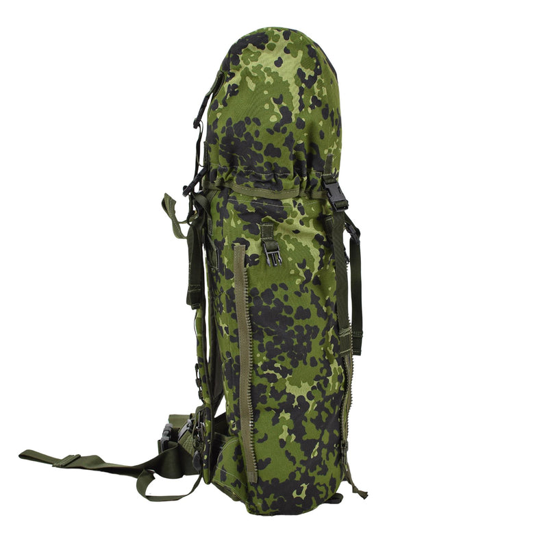 Original dansk militär ryggsäck M96 Camo 50l Tactical Rackpack Camping Bag Ny